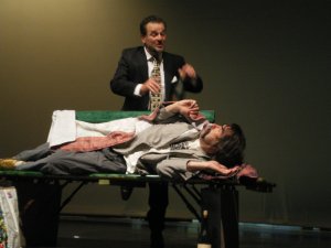 La rencontre de deux personnages et de deux com�diens.